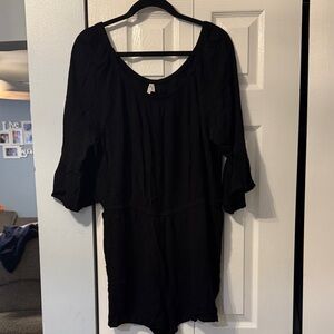 Mudd Black Bell Sleeve Romper